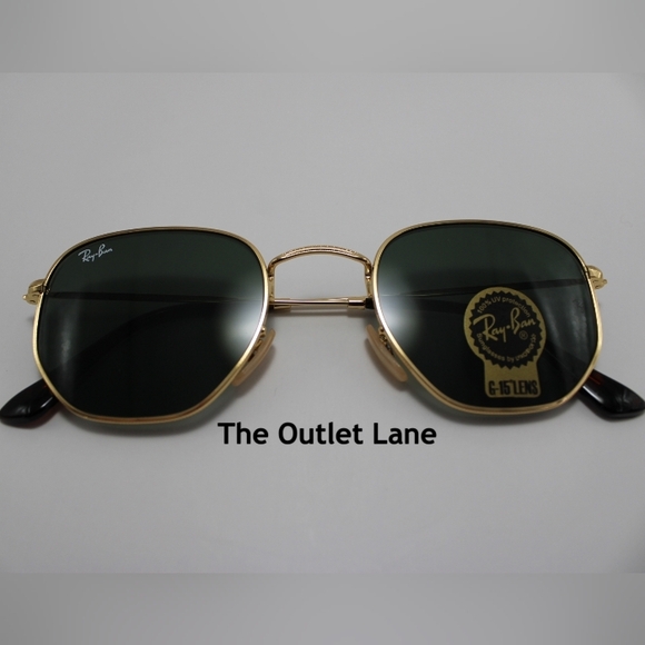 Model Display Ray-Ban Hexagonal Green G15 Lens RB3548N - Picture 8 of 16